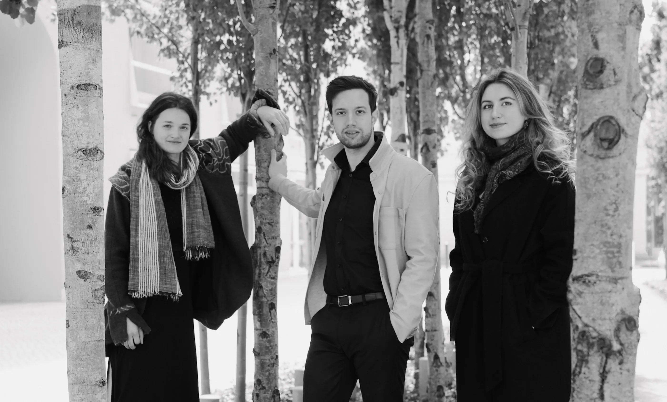 Bernstein Trio in schwarz-weiß